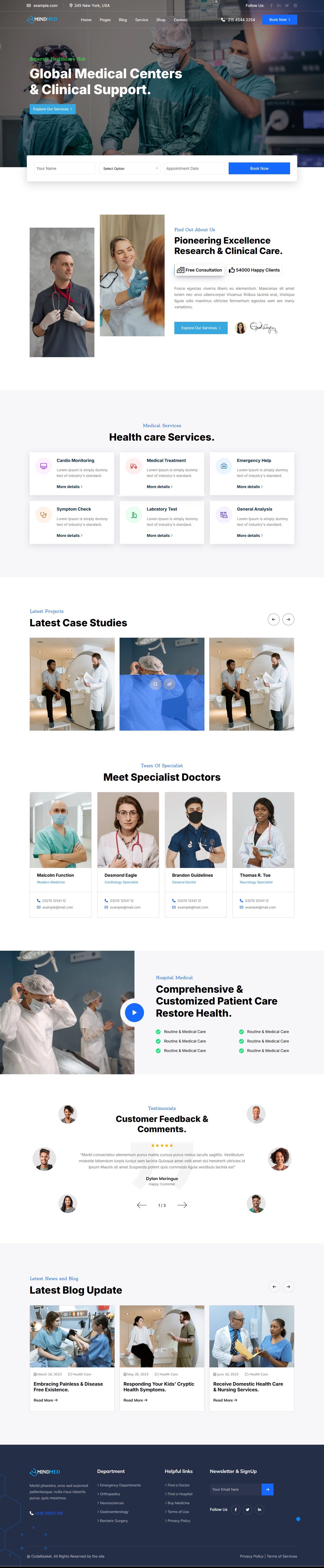 Healthcare Website Design and Development website