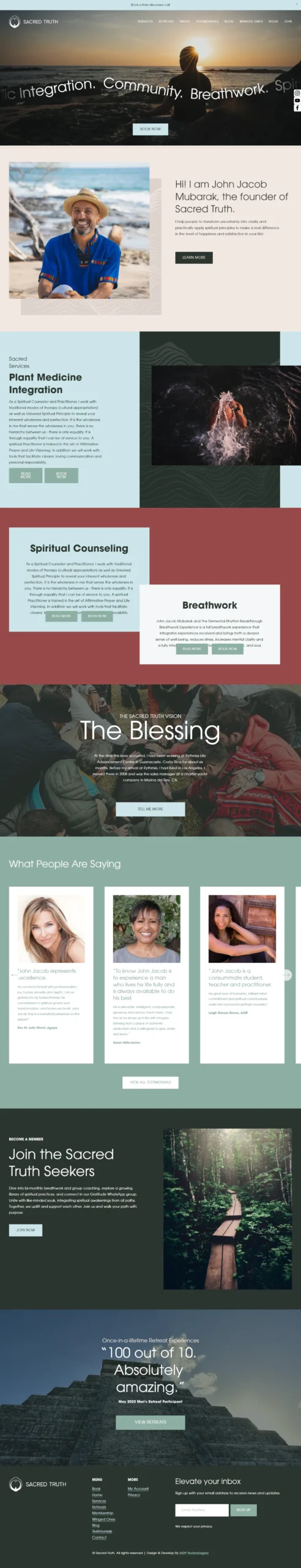 Travel & Tourism Web Design website